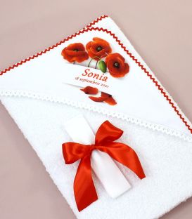 prosop botez personalizat cu maci 9 piese