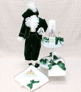 Trusou botez verde | Model Print | Atelierele Cris