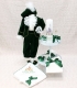 Trusou botez personalizat print verde smarald set complet
