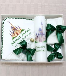Verde Smarald Trusou botez | Model Micul Print | Atelierele Cris