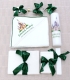 Trusou botez personalizat print verde smarald set complet