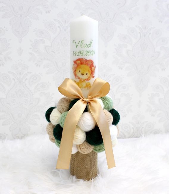 Trusou botez brodat personalizat animalute jungla set complet