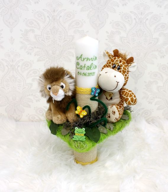 Trusou botez brodat personalizat Jungle Safari set complet