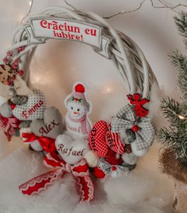 Coronita Craciun din ratan buni cea iubita
