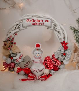 Coronita Craciun din ratan buni cea iubita
