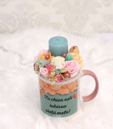 arnajament cu lumanare mint