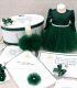 Trusou Botez Verde | Set Complet Fetite | Personalizat ingeras 15 piese |Atelierele Cris