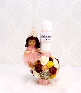 Lumanare botez personalizata fetite degetica