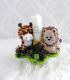 Trusou botez brodat personalizat Jungle Safari set complet