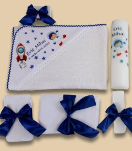 Trusou cosmonaut personalizat toate piesele vizibile