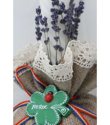 Lumanare botez inimi tricolore