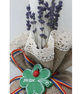 Lumanare botez inimi tricolore
