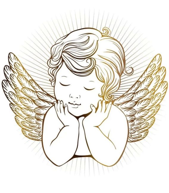 Lumanare botez fetite personalizata ingeras Malvina