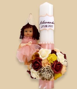 Lumanare botez fetite personalizata Degetica
