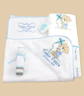 Set personalizat baieti ursulet cu zmeu