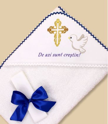 Trusou botez baieti cruce si porumbel livrare rapida 9 piese