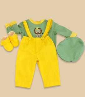 Trusou botez brodat personalizat Jungle Safari set complet