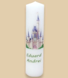 Lumanare de botez Castelul micului print
