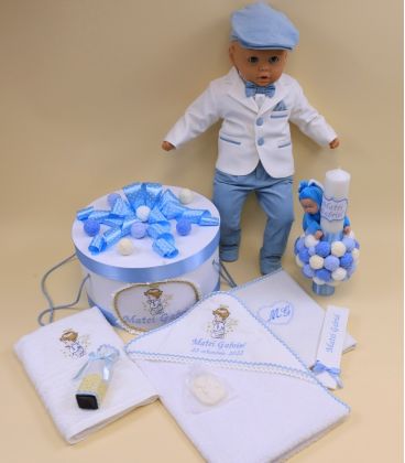 Set botez baieti vara ingeras Rafael personalizat