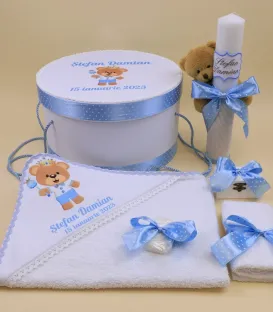 Trusou complet botez baiat bebe ursulet