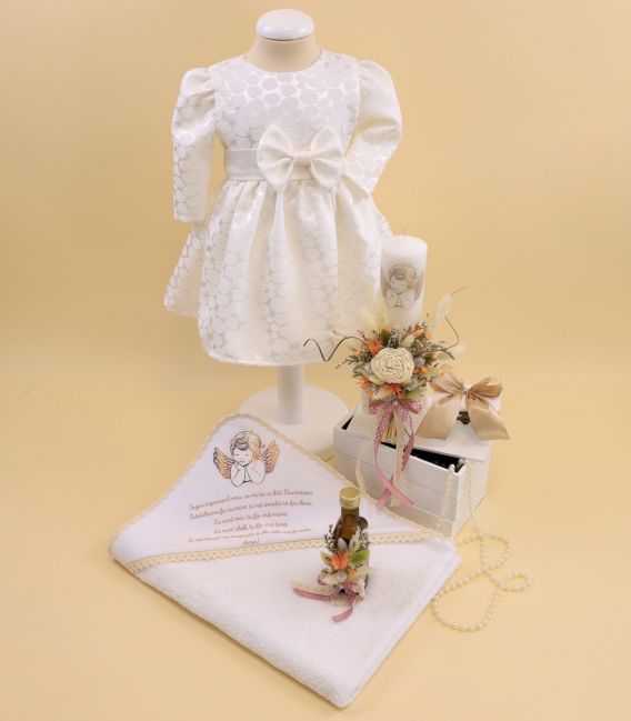 Trusou botez fetite complet cu rugaciunea ingerasul  personalizabil