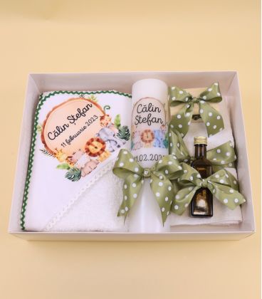 Trusou cu Lumanare set Botez | Atelierele Cris