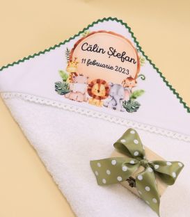 Prosop cu capison pentru bebelus si cutie de mot