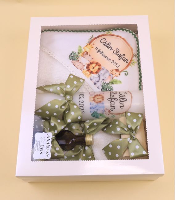 Trusou botez Safari cu Lumanare | Atelierele Cris
