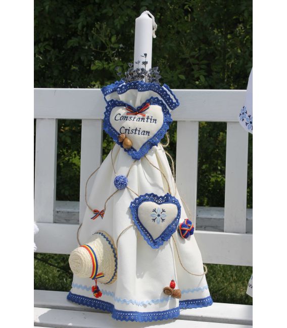 Lumanare botez traditionala