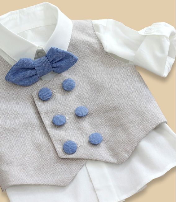 Costum parte din Trusou botez complet Mickey Mouse - 4