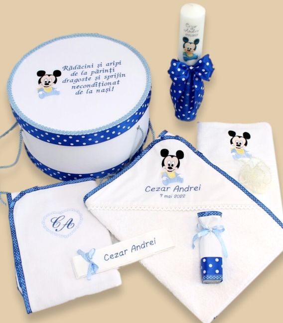 Trusou botez complet Mickey Mouse personalizat
