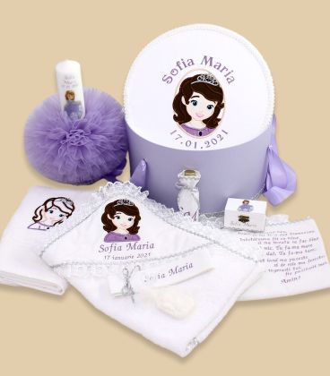 Trusou complet printesa Sofia de lux personalizat  - Trusouri  Botez Complete