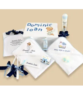 Trusou botez complet baiat personalizat ingeras Rafael cufar lemn
