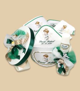 Set trusou complet de botez Ingerasul de smarald