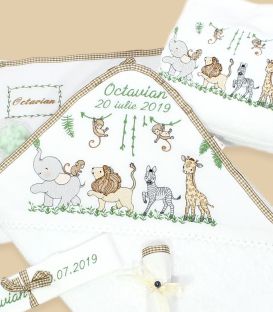 Trusou botez personalizat petrecerea animalutelor