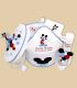 Set botez complet cu lumanare si cutie  Mickey Mouse nazdravan