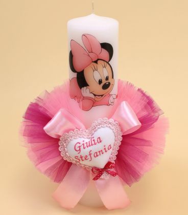 Lumanare botez Minnie Mouse