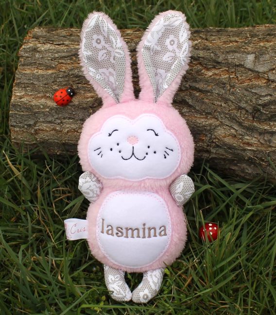 Jucarie personalizata bebelusi  iepuras Iasmina