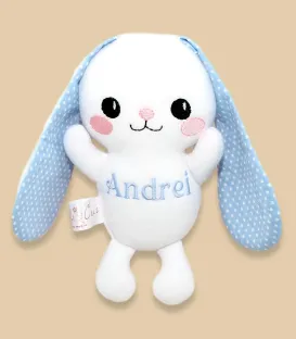 Iepuras personalizat cu urechi lungi model Andrei