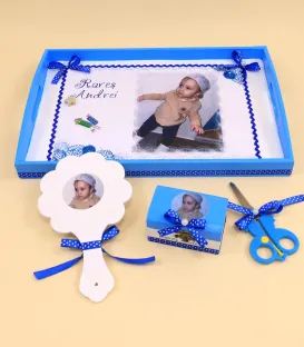 Set de mot baieti personalizat cu poza 7 piese