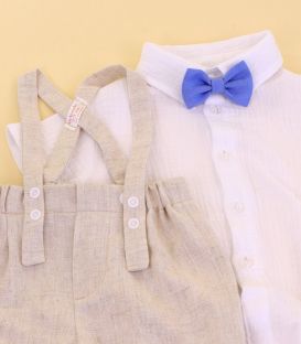 Trusou botez baieti de vara ingerasul Rafael cu tricolor set complet