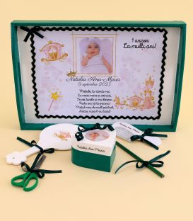 Printesa verde smarald set tava mot personalizat
