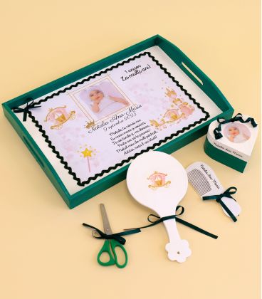 Printesa verde smarald set tava mot personalizat