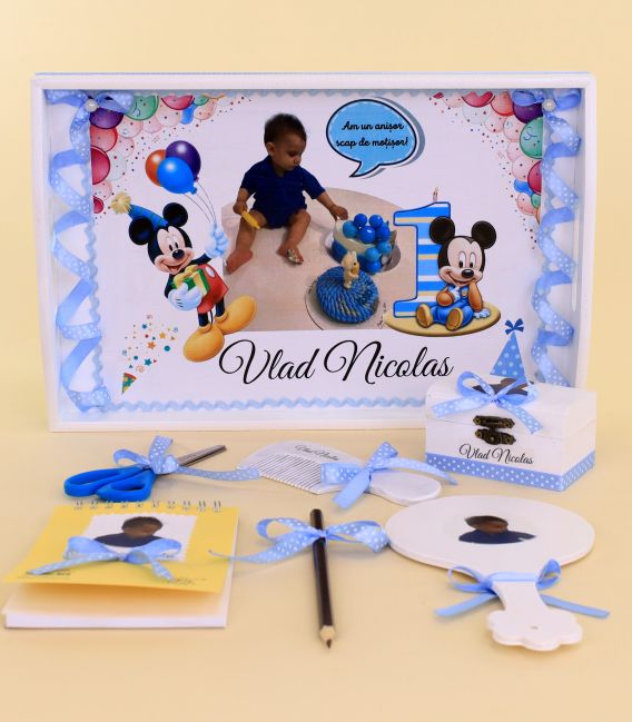Set personalizat taierea motului Mickey Mouse