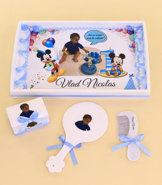Set personalizat taierea motului Mickey Mouse