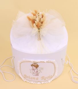 Set-botez-fete-rochita-lumanare-ingeras-ivory