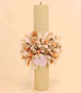 Set-botez-fete-rochita-lumanare-ingeras-ivory