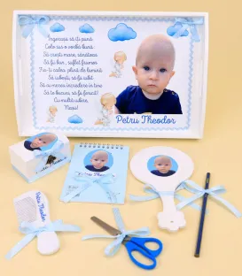Tava mot personalizata cu poza 7 piese model ingeras in rugaciune