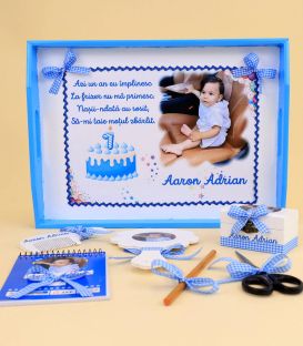 Tavita mot baiat personalizata model tort 7 piese