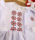 Rochita traditionala botez detaliu broderie Atelierele Cris